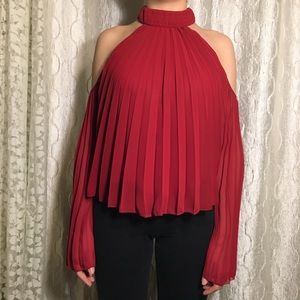Express cold-shoulder top
